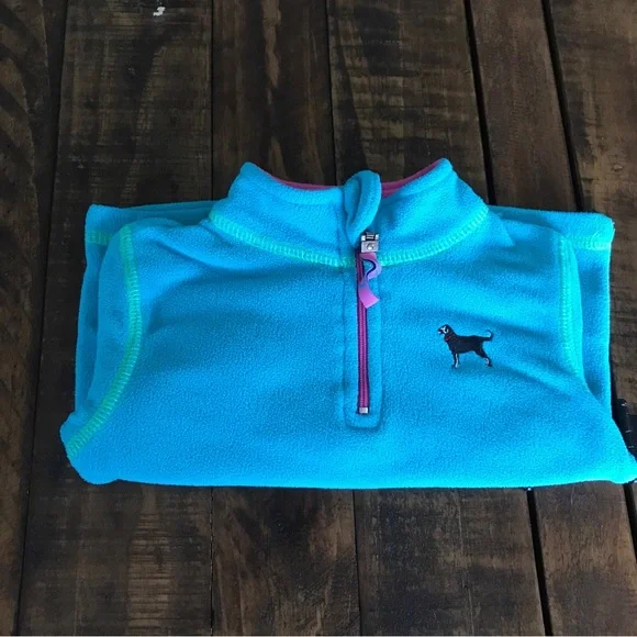 The Black Dog Kids Blue Quarter-Zip Fleece Pullover Size 18 months - Picture 1 of 12